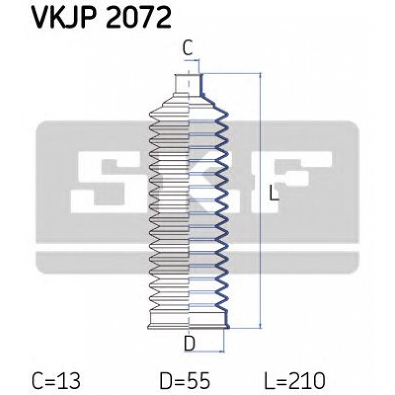 VKJP 2072 SKF - Пильовик привідного валу
